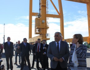 Muelle Sur Puerto de Huelva consejeros Junta y Puertos Estado