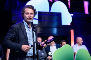 Javier Medel CEO y Fundador de TGP en su intervención tras recibir el torfeo