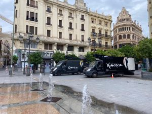 Vehículos en Pza. Tendillas (Córdoba)