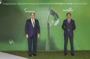 2020-10-28. Ignacio Galán, presidente de Iberdrola, y Javier Goñi, presidente de Fertiberia