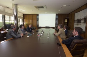 Presidente Puerto de Huelva Consejero de Economia de  Extremadura