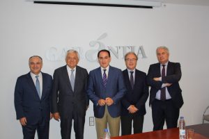 Juan Ignacio Zafra, CaixaBak,F.Herreo, Javier Glez de Lara, Eduardo Rodriguez CRSUR, y Antonio Díaz, CECO