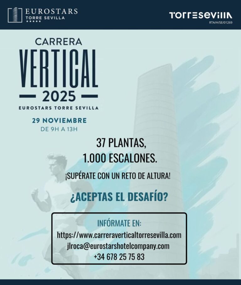 Eurostars Torre Sevilla celebra una nueva edición de su Carrera Vertical el 29 de noviembre