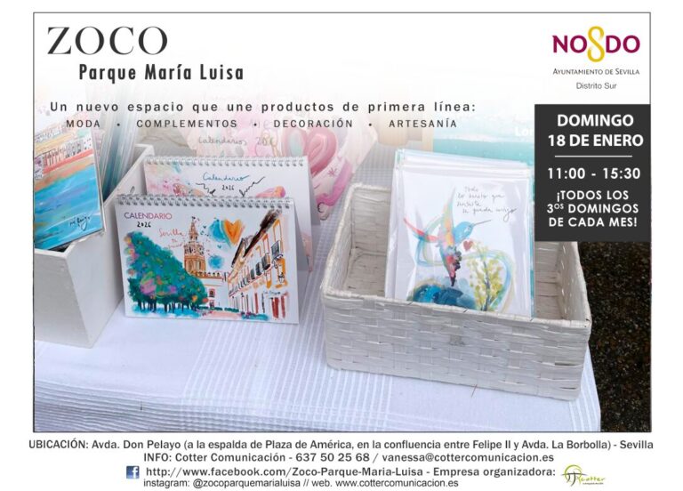 El Zoco de Parque María Luisa celebra su primera edición del año el domingo 18 de enero