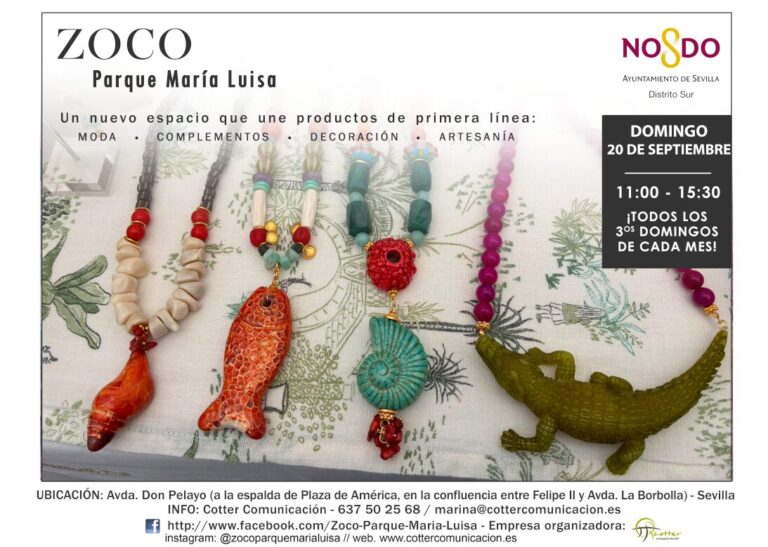 El Zoco del Parque María Luisa inicia la nueva temporada el domingo 20 de septiembre con más de 50 firmas